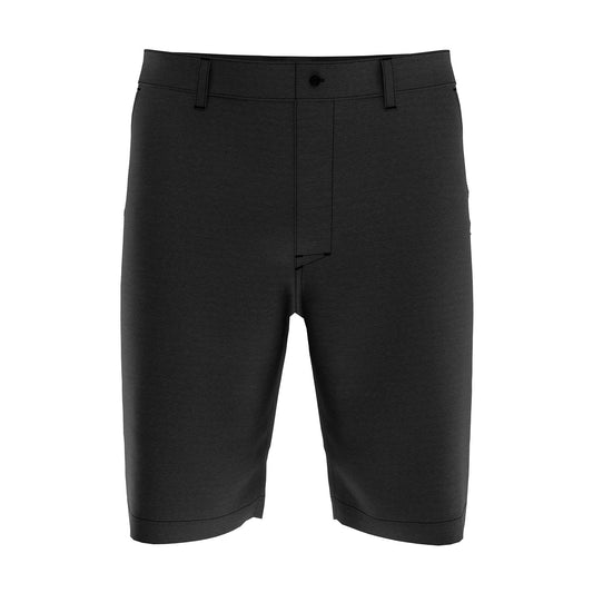 Callaway Golf Mens Black Heather Micro Striped Flat Front Walking Shorts