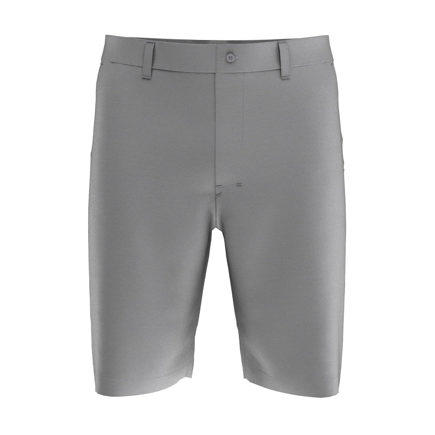 Callaway Golf Mens Dark Grey Heather Micro Striped Flat Front Walking Shorts