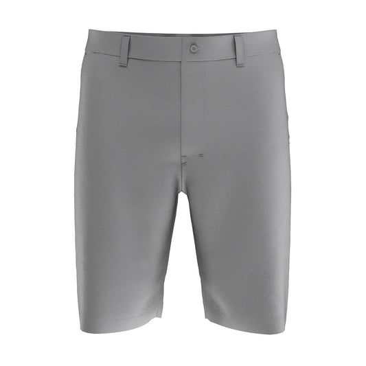 Callaway Golf Mens Dark Grey Heather Micro Striped Flat Front Walking Shorts