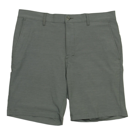 Callaway Golf Mens Duck Green Heather Micro Striped Flat Front Walking Shorts