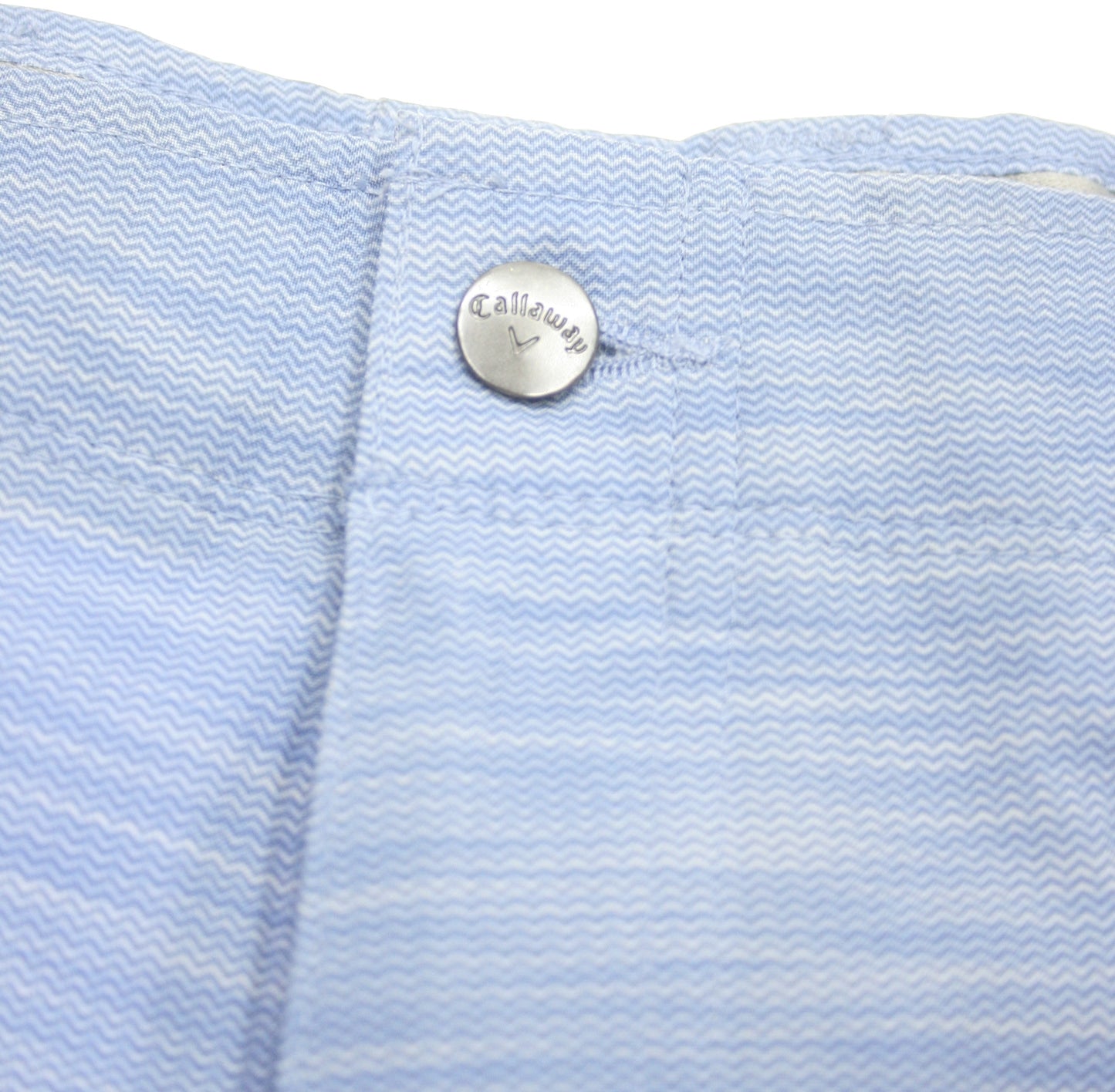 Callaway Golf Mens Infinity Blue Chevron Stretch Waistband Opti-Dri Shorts