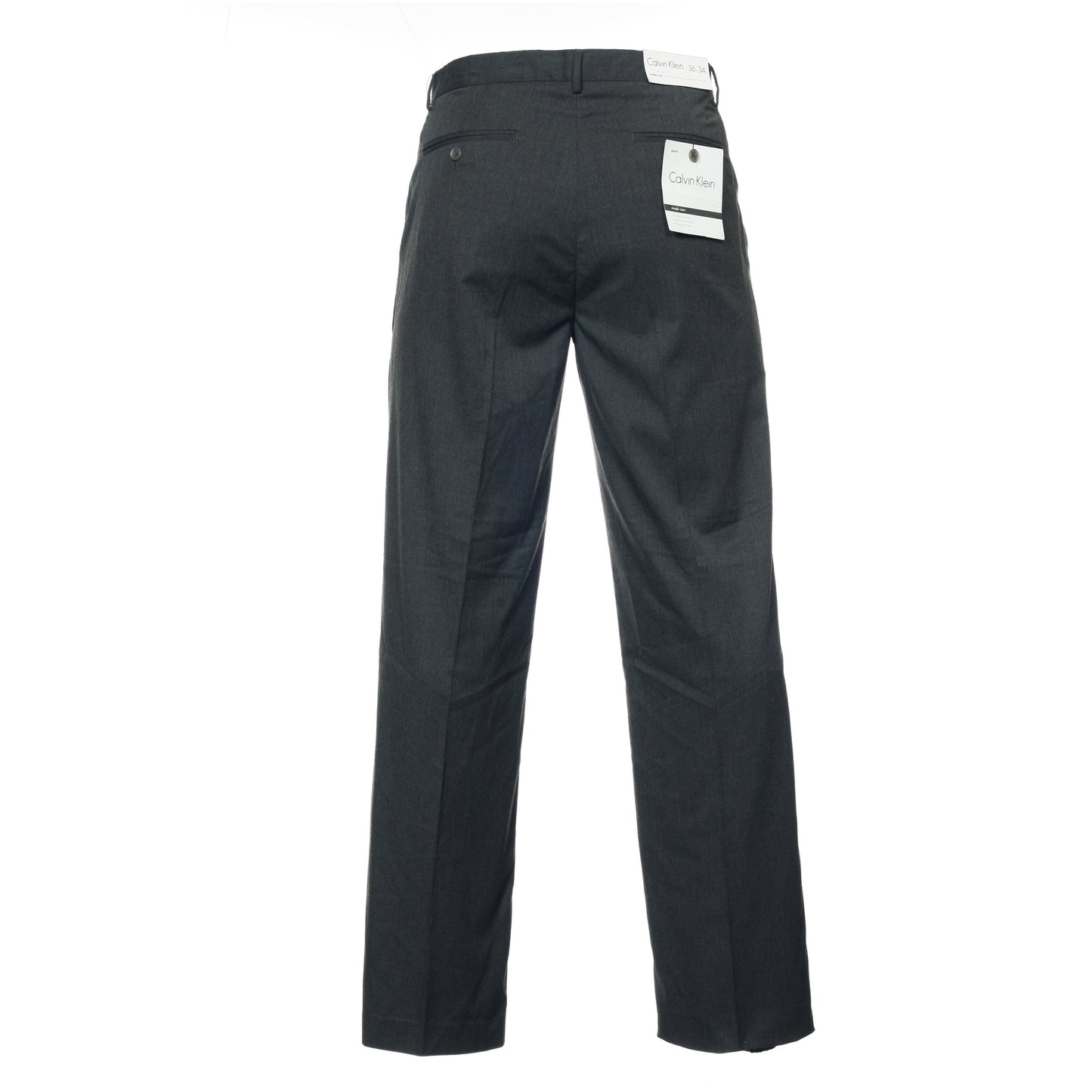Calvin Klein Men's Gray Heather Flat Front Dress Pants