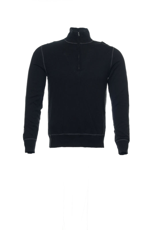 Calvin Klein Jeans Men's Black Half Zip Sweater