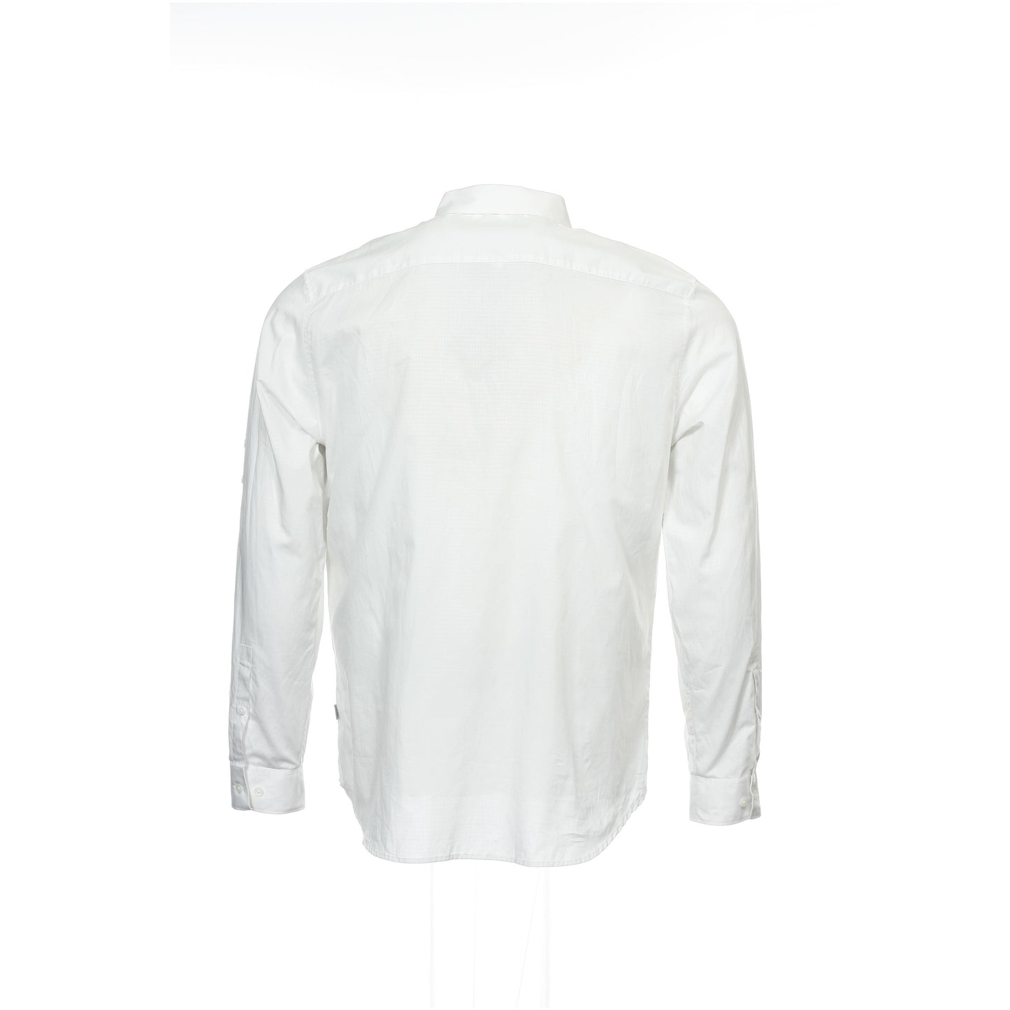Calvin Klein Mens Light Gray Button Down Shirt