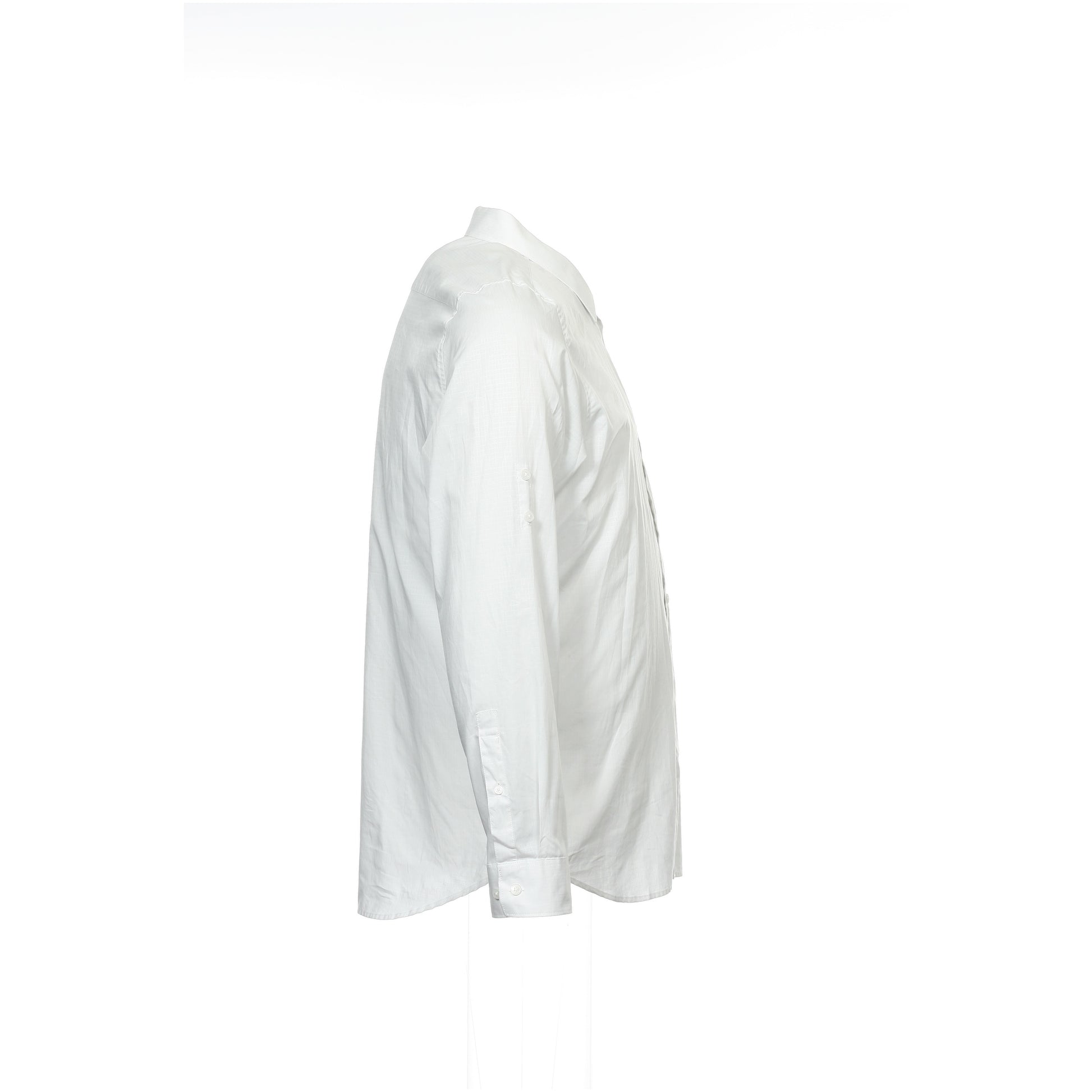 Calvin Klein Mens Light Gray Button Down Shirt