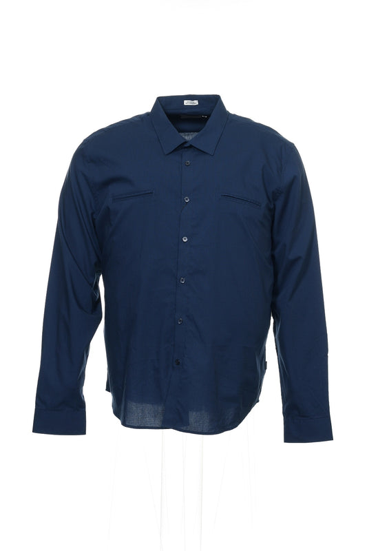 Calvin Klein Men's Blue Pinstripe Button Down Shirt