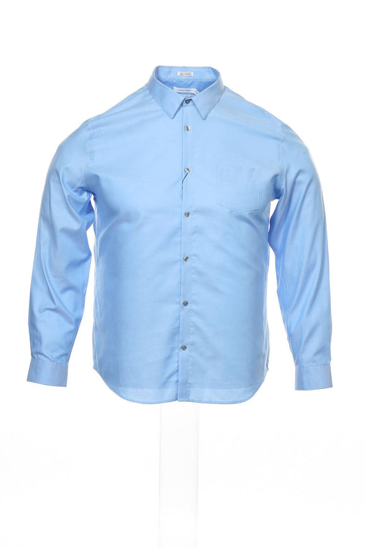 Calvin Klein Men's Light Blue Heather Button Down Shirt