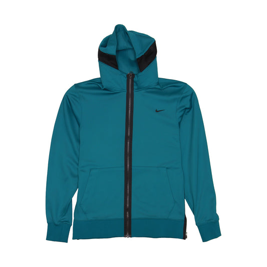 Nike Therma Flex Showtime Mens Green Basketball Full Zip Hoodie