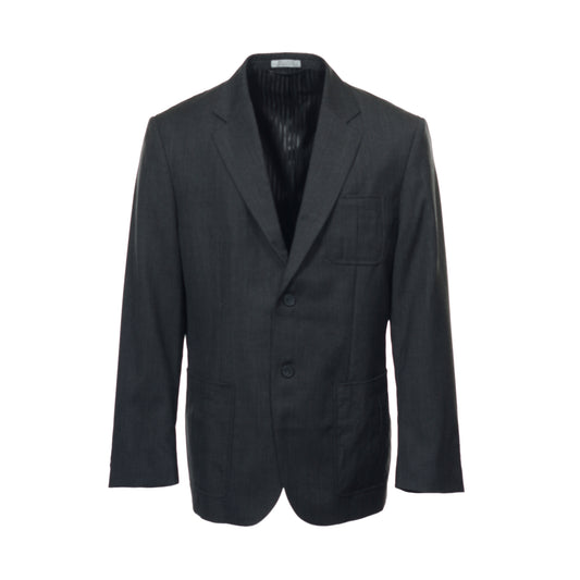 Liz Claiborne LUXE Mens Charcoal Wool/Silk Blend 2 Button Sport Coat Jacket