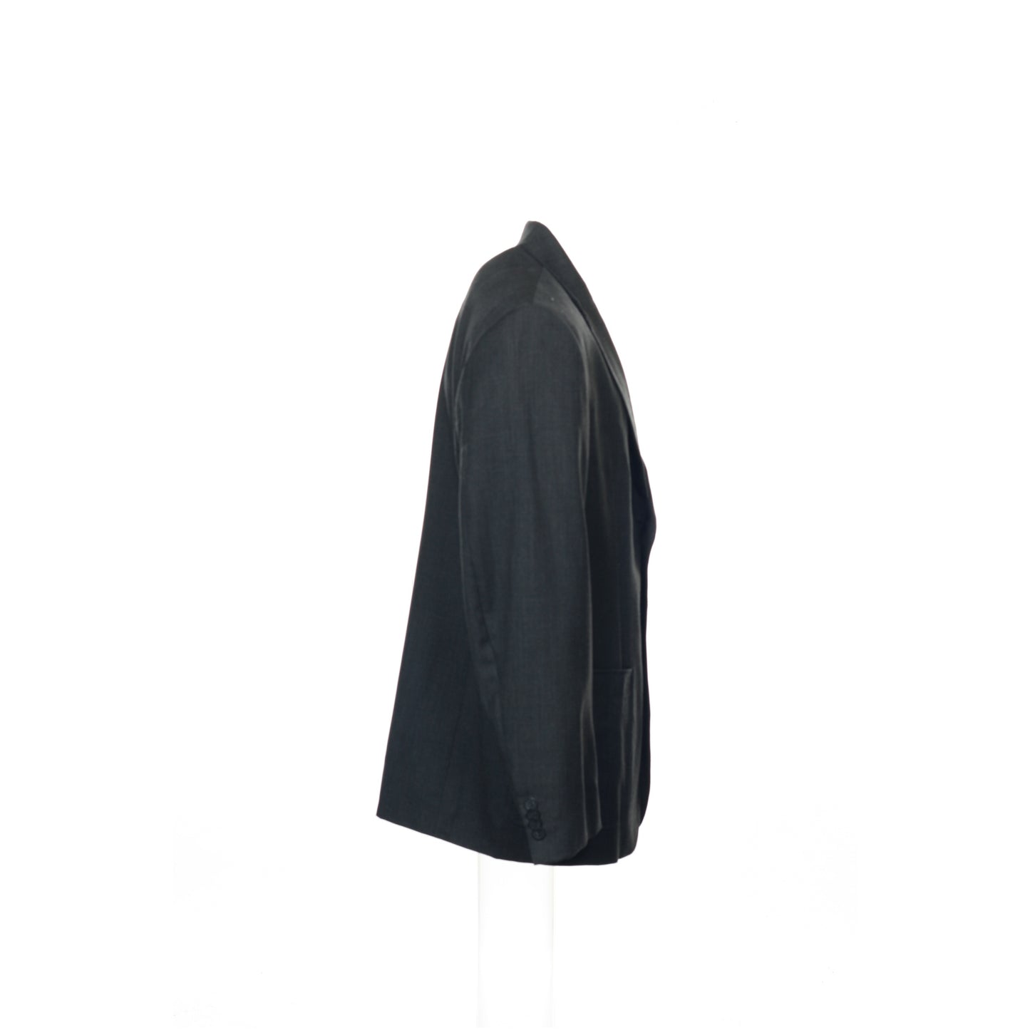 Liz Claiborne LUXE Mens Charcoal Wool/Silk Blend 2 Button Sport Coat Jacket