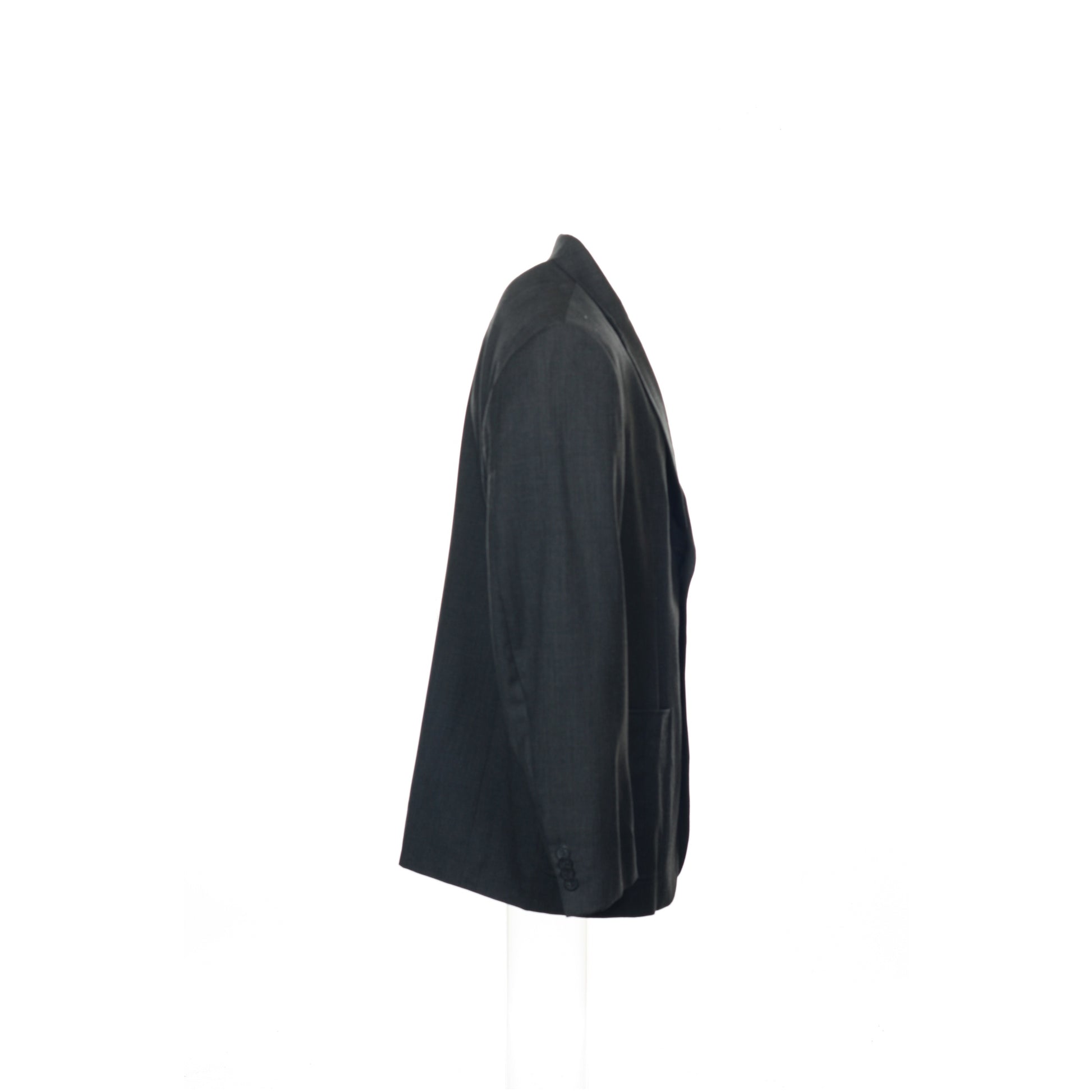 Liz Claiborne LUXE Mens Charcoal Wool/Silk Blend 2 Button Sport Coat Jacket