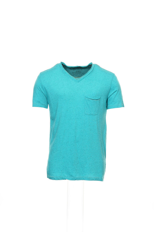 Cohesive & Co. Men's Aqua Heather V-Neck T-Shirt