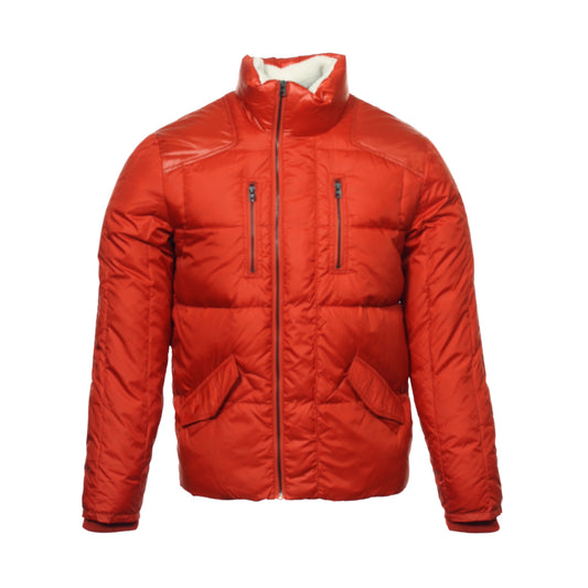 Converse Black Canvas Mens Rust Sherpa Down Insulated Jacket Puffer