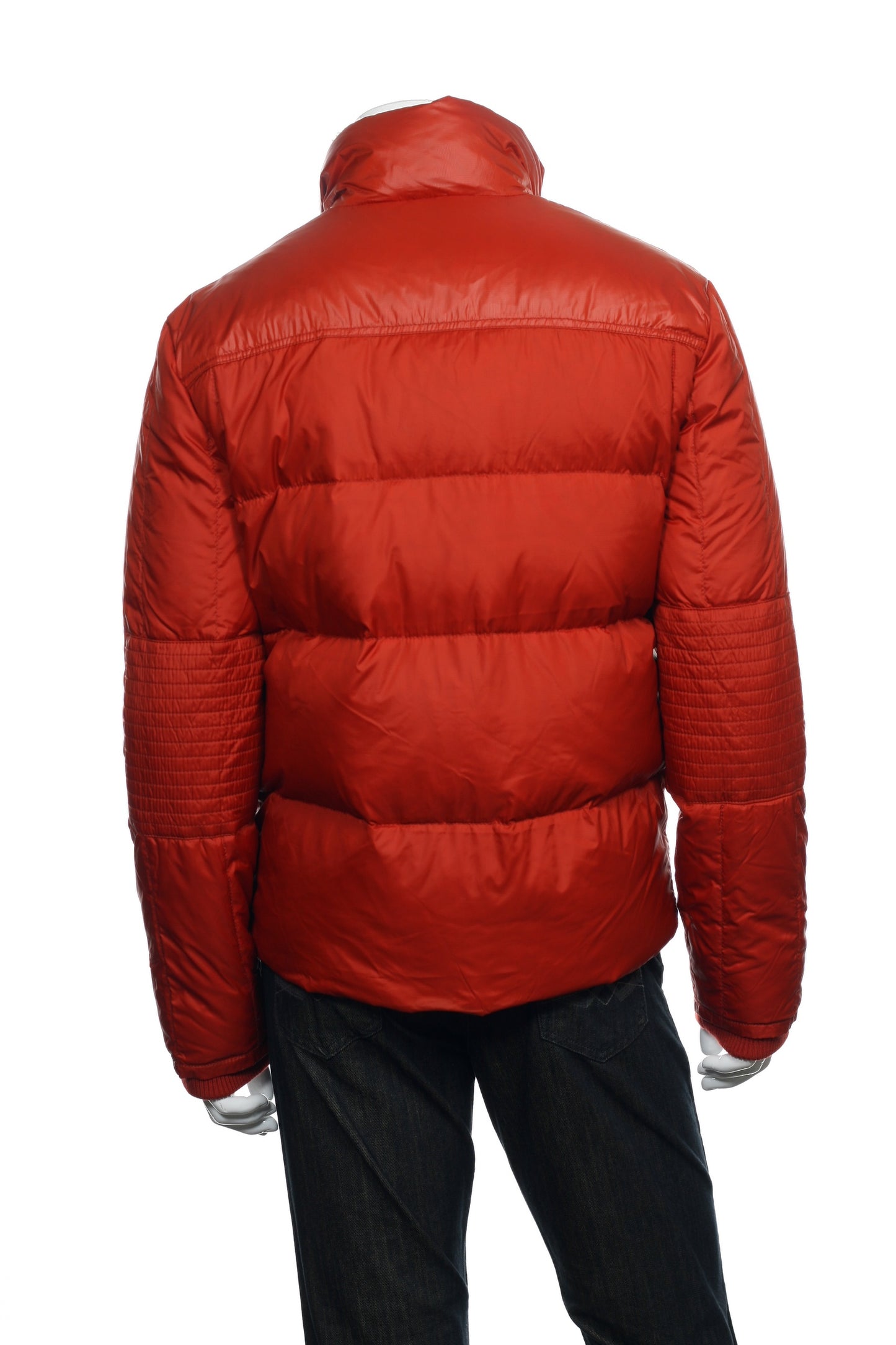 Converse Black Canvas Mens Rust Sherpa Down Insulated Jacket Puffer