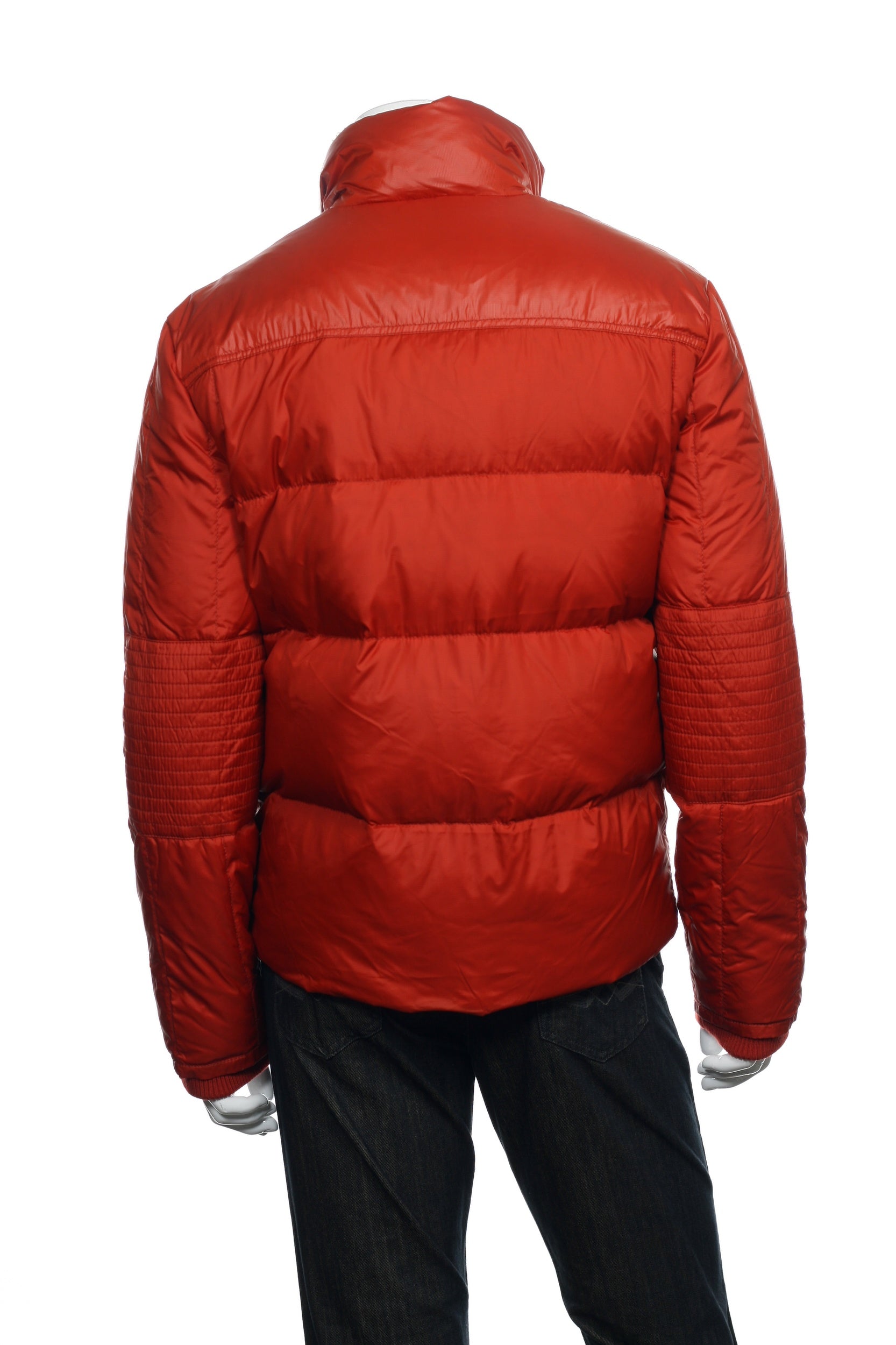 Converse Black Canvas Mens Rust Sherpa Down Insulated Jacket Puffer