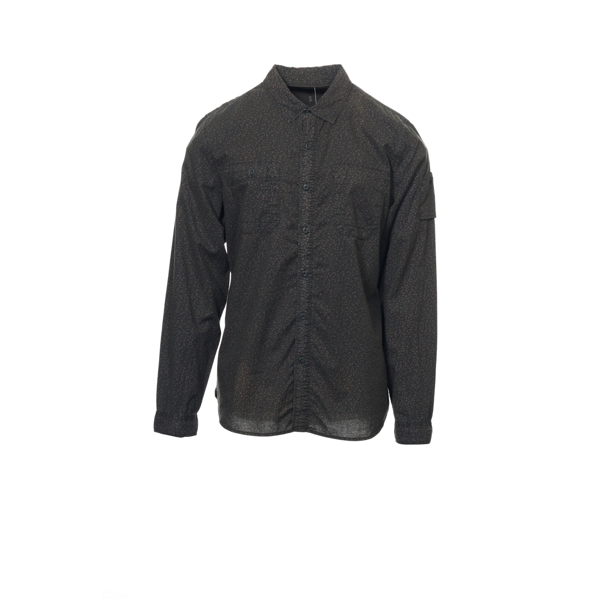 Converse Black Canvas Men's Black Floral Button Down Shirt