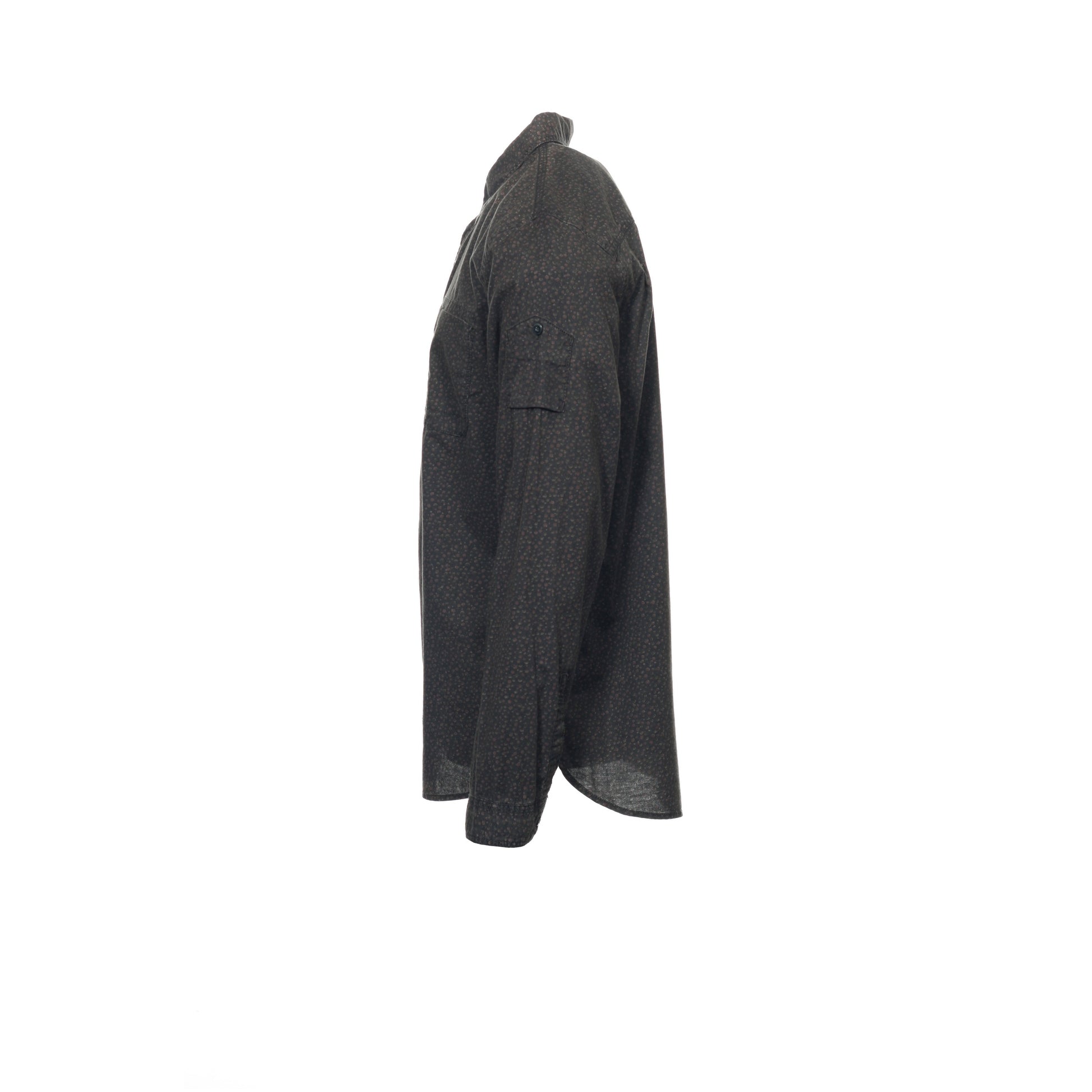 Converse Black Canvas Men's Black Floral Button Down Shirt
