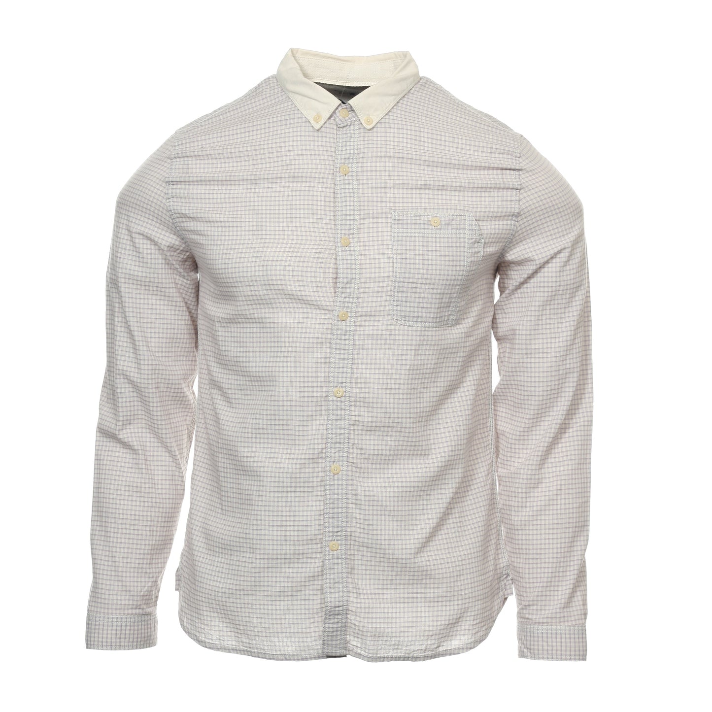 Converse Black Canvas Mens Beige Casual Cotton Button Down Shirt