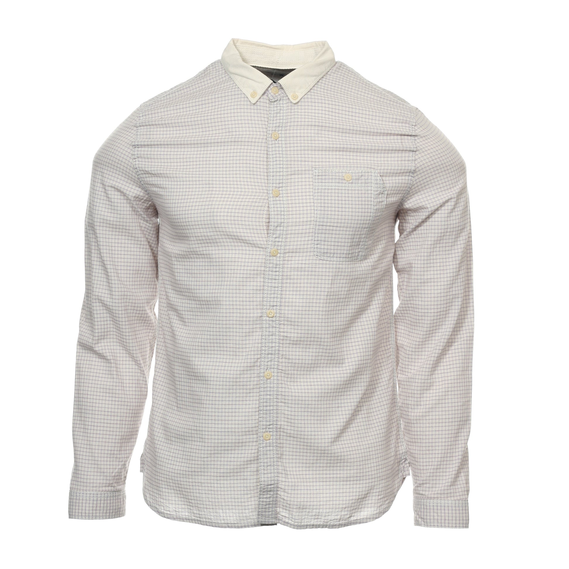 Converse Black Canvas Mens Beige Casual Cotton Button Down Shirt