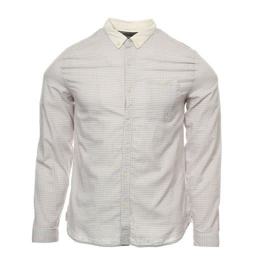 Converse Black Canvas Mens Beige Casual Cotton Button Down Shirt