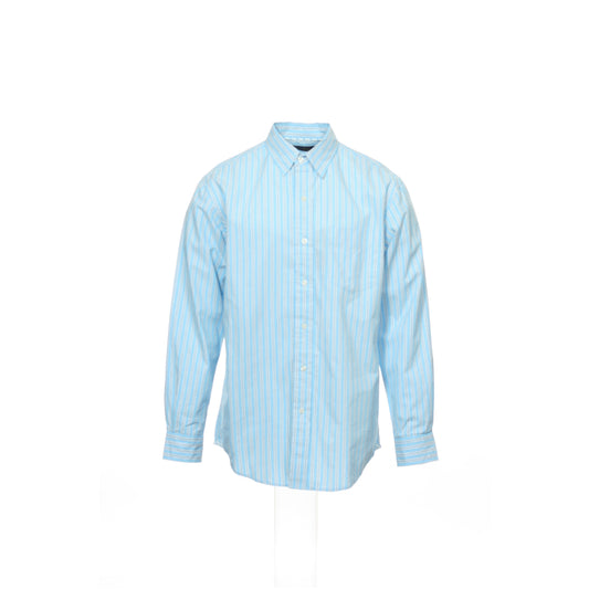 Club Room Men's Light Blue Micro Striped Button Down Shirt