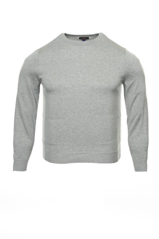 Club Room Men's Light Gray Heather Crew Neck Sweater