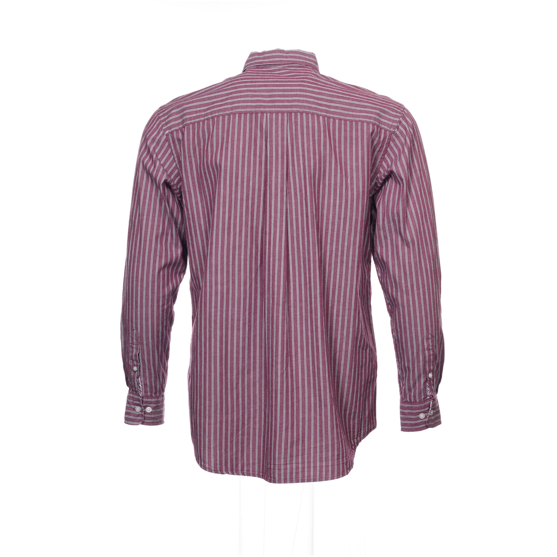 Club Room Mens Gala Grape Striped Casual Oxford Cotton Button Down Shirt