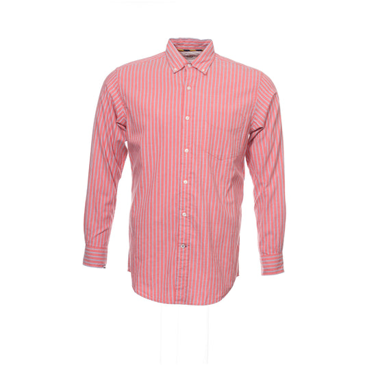 Club Room Men's Mauve Vertical Striped Button Down Shirt