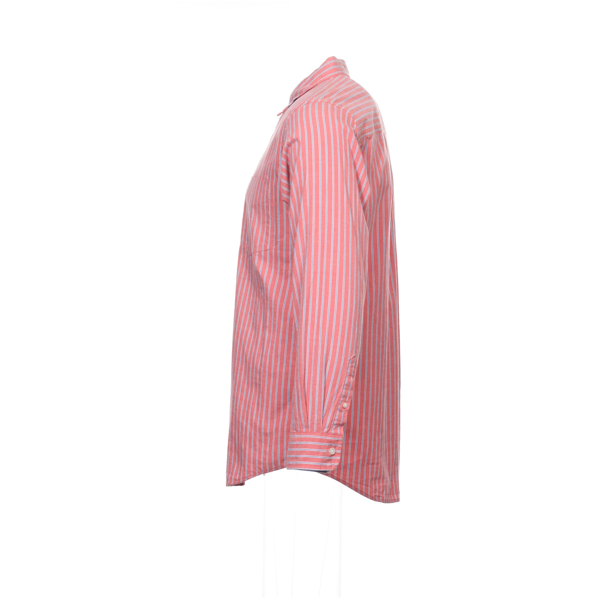 Club Room Men's Mauve Vertical Striped Button Down Shirt