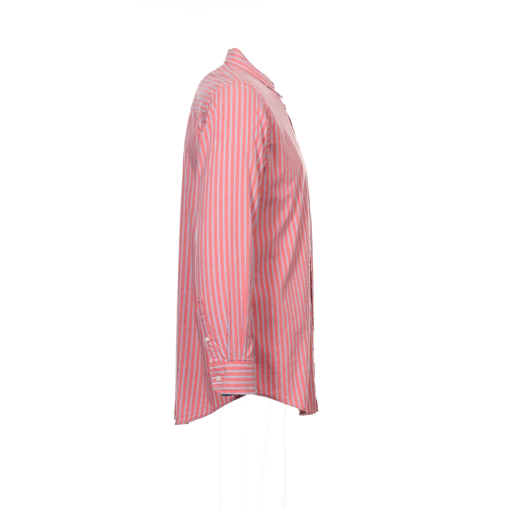 Club Room Men's Mauve Vertical Striped Button Down Shirt