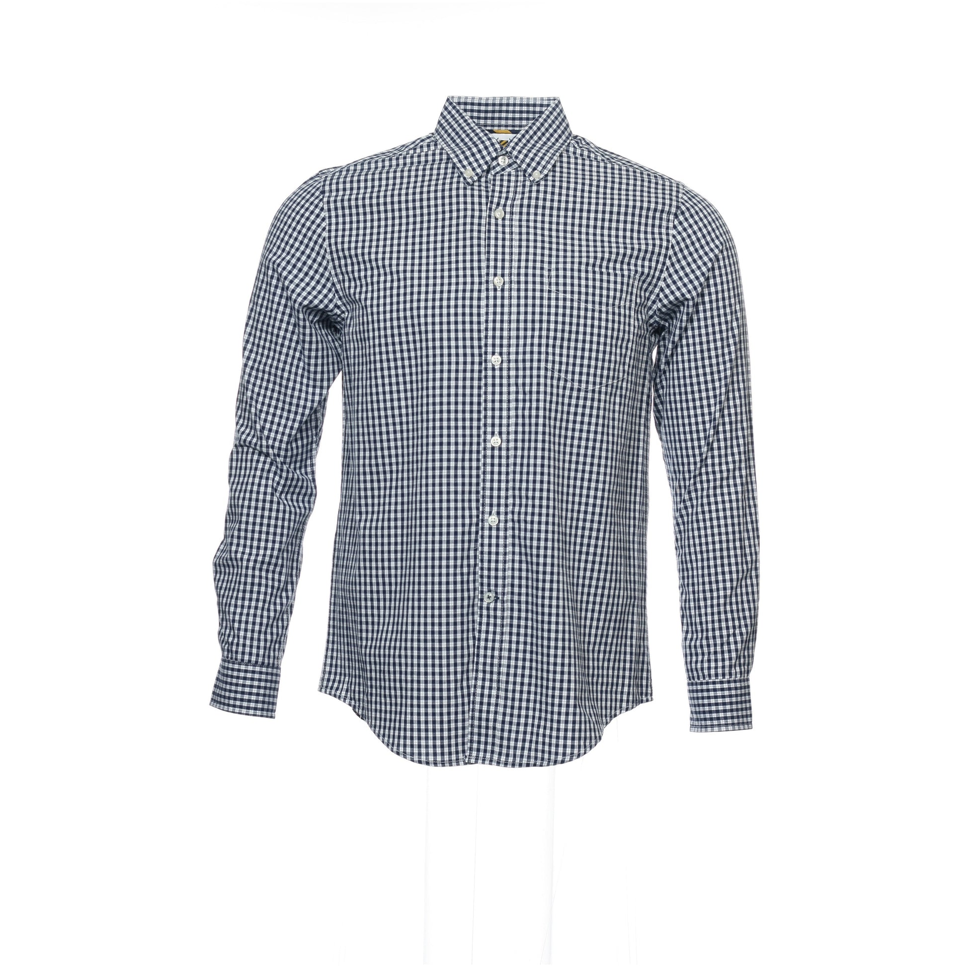 Club Room Men's Blue Window Pane Button Down Shirt