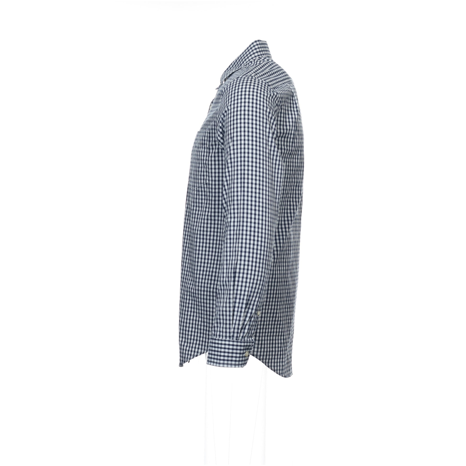 Club Room Men's Blue Window Pane Button Down Shirt