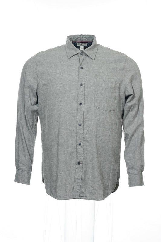 Club Room Men's Light Gray Heather Button Down Shirt