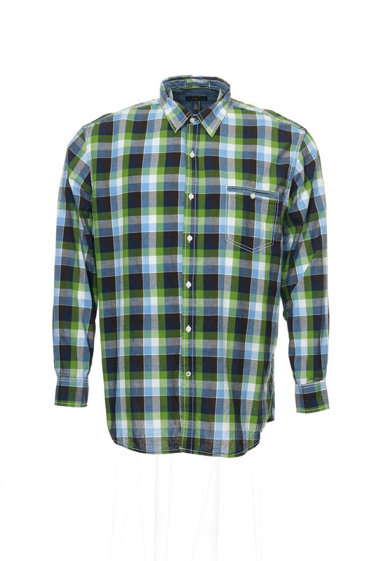 Club Room Men's Multi-Color Checked Button Down Shirt