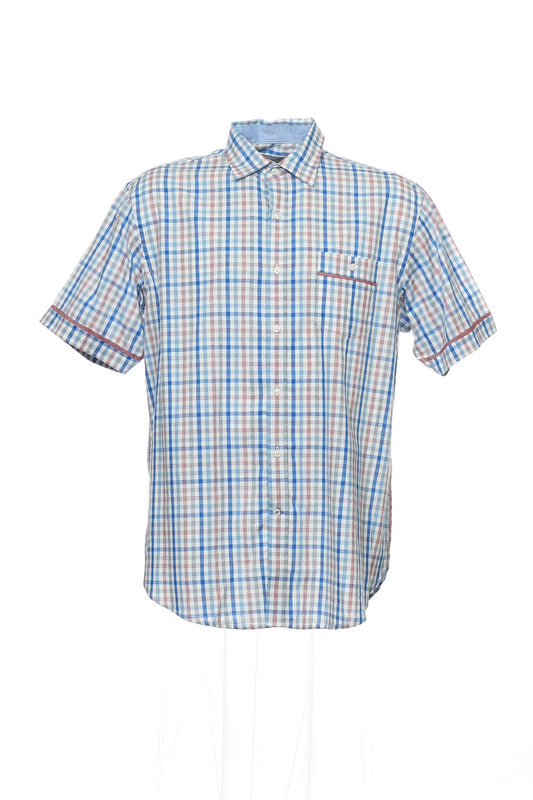 Club Room Men's Multi-Color Checked Camp Shirt