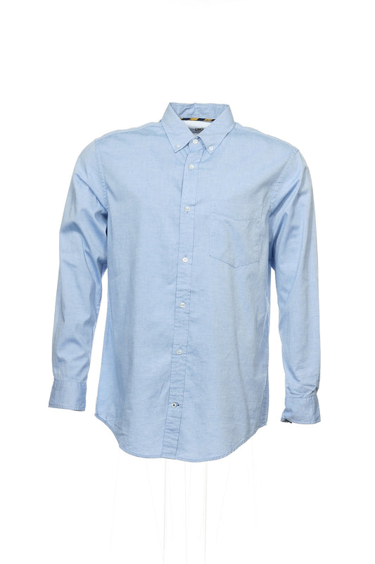 Club Room Men's Blue Heather Button Down Shirt