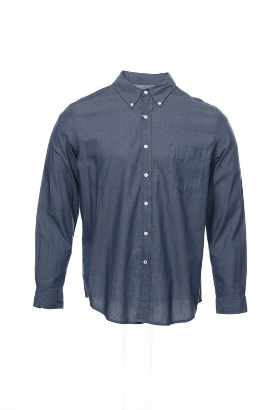 Club Room Men's Blue Heather Button Down Shirt