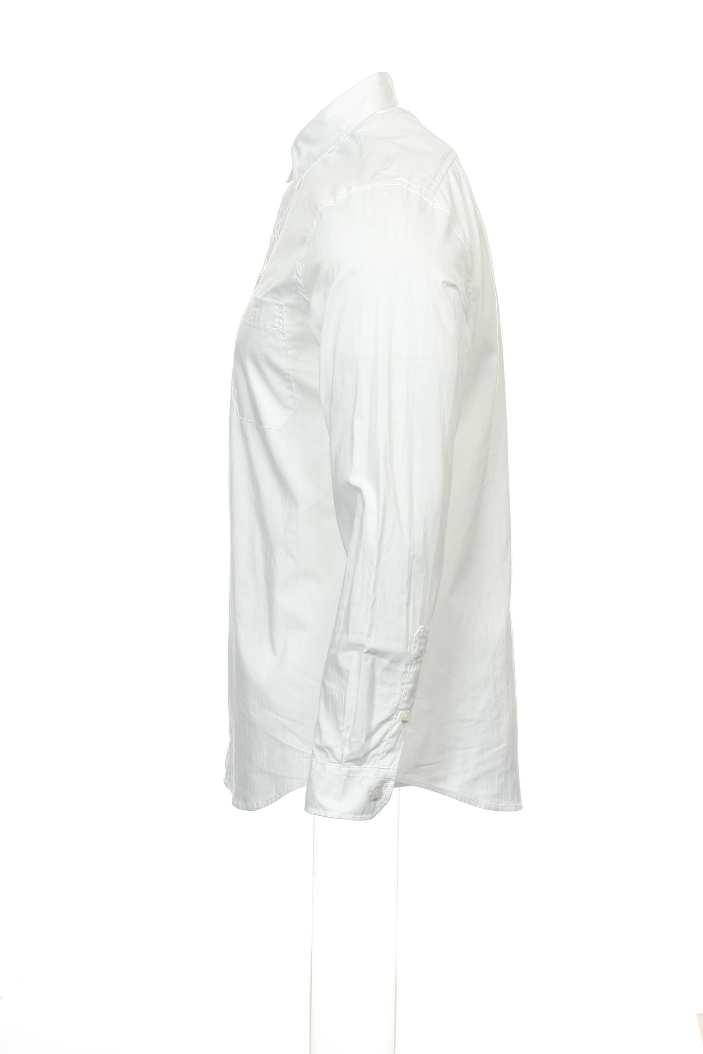 Club Room Men's White Pinstripe Button Down Shirt
