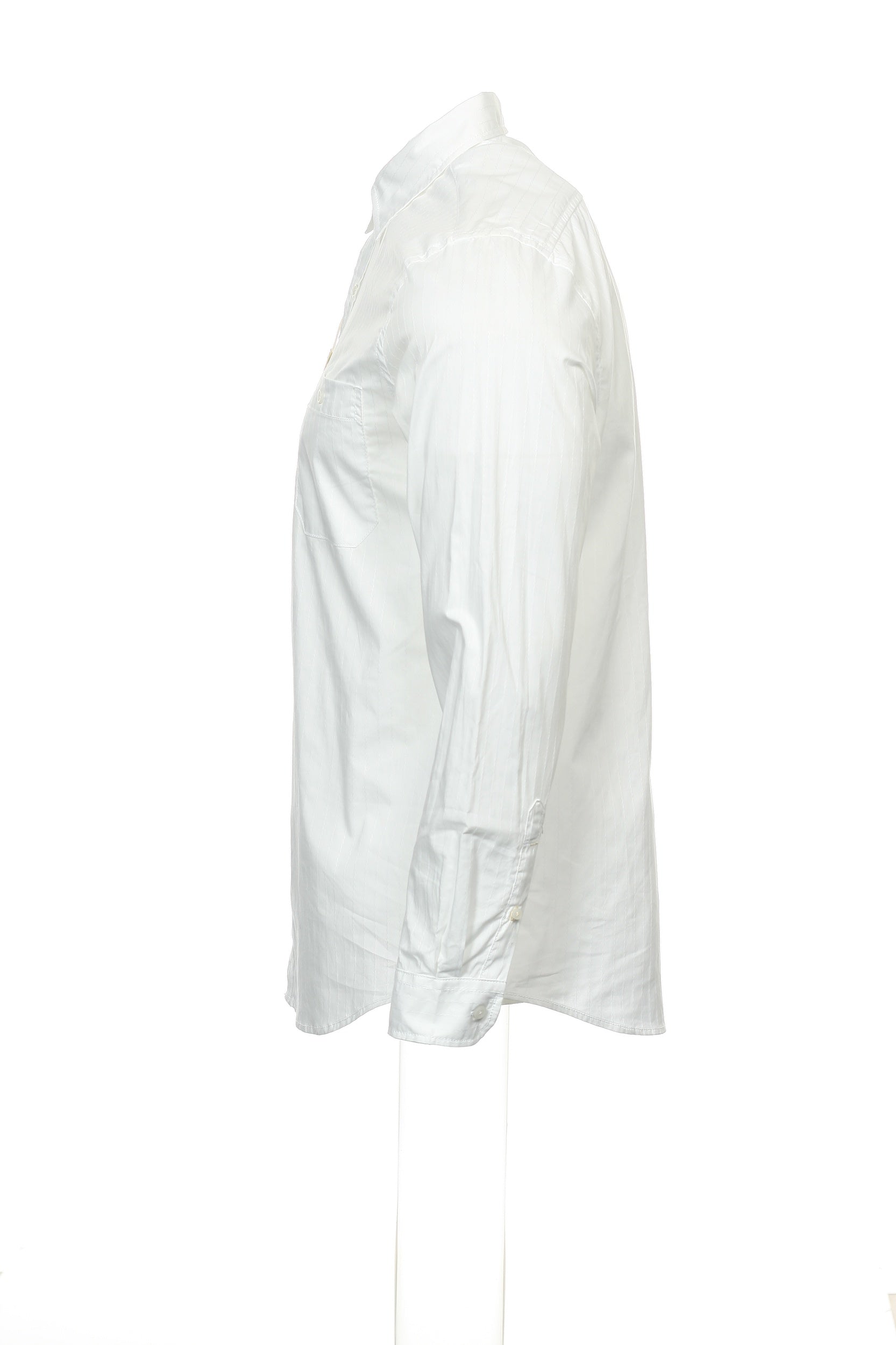 Club Room Men's White Pinstripe Button Down Shirt