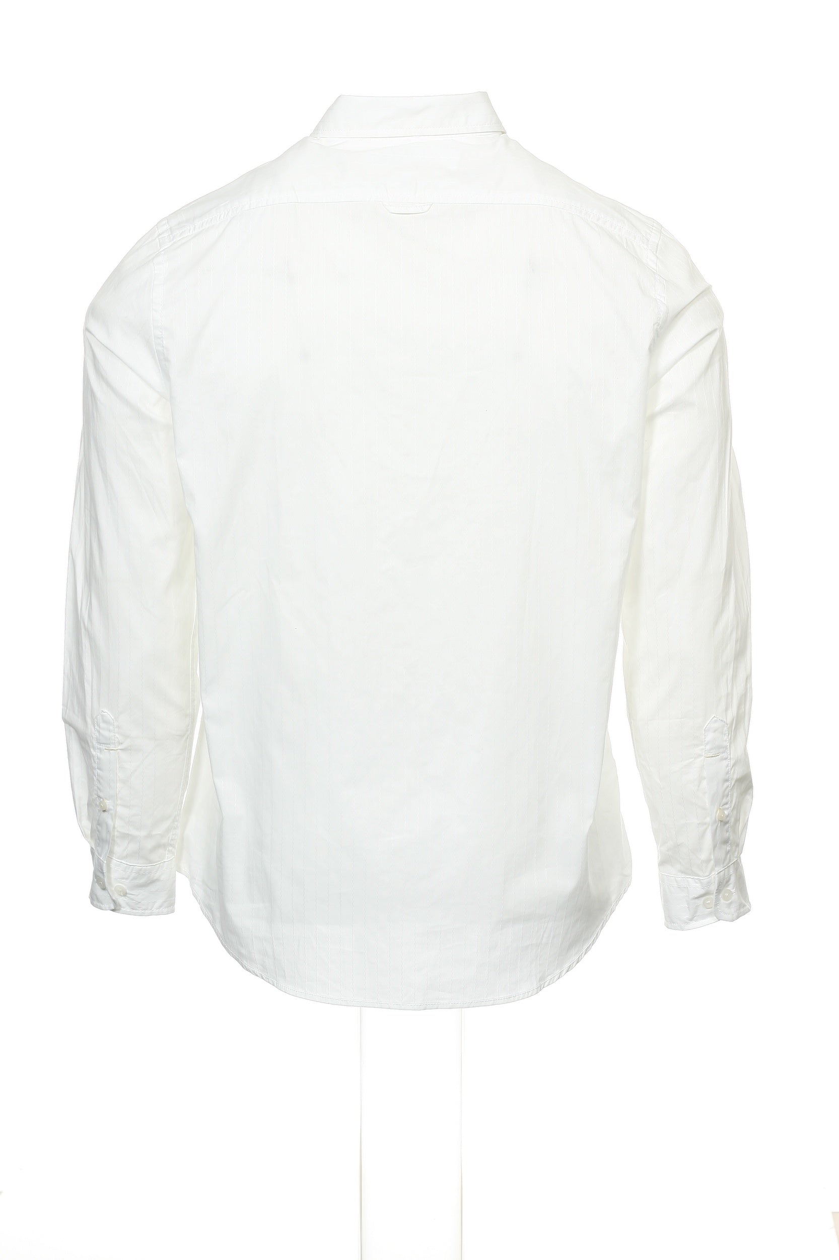 Club Room Men's White Pinstripe Button Down Shirt