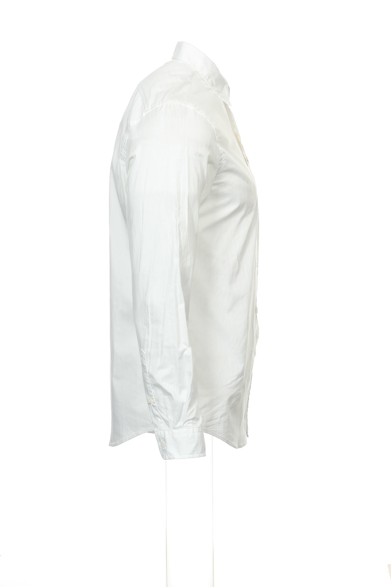 Club Room Men's White Pinstripe Button Down Shirt
