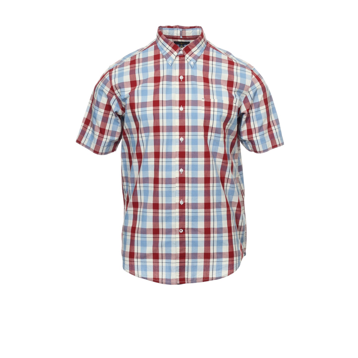 Club Room Men's Red Plaid Button Down Shirt