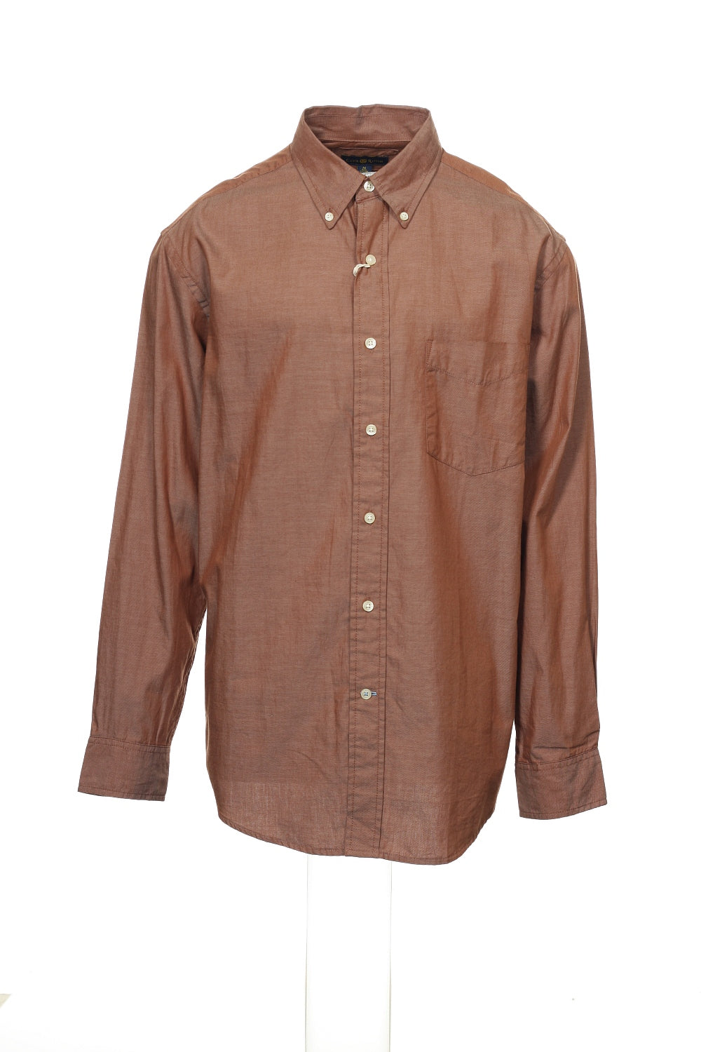 Club Room Men's Brown Heather Button Down Shirt