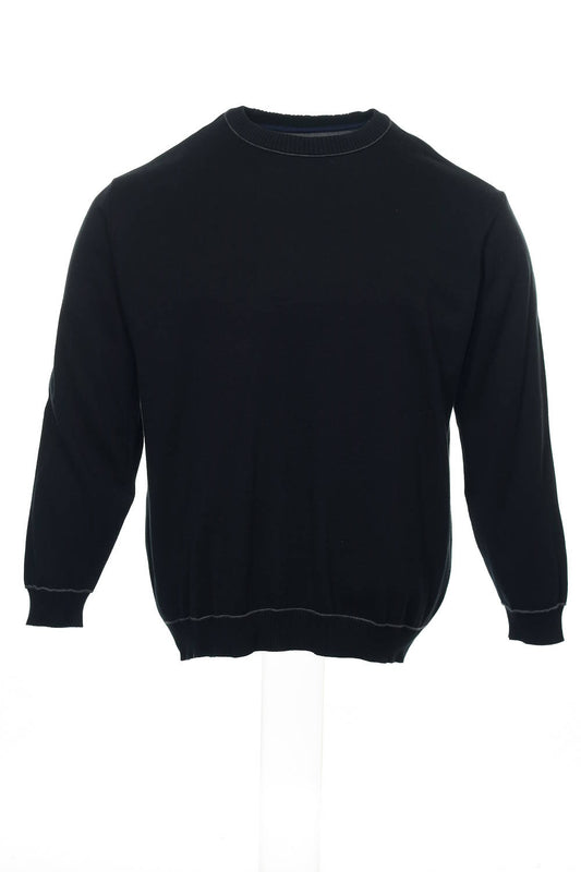 Club Room Men's Black Heather Crew Neck Sweater
