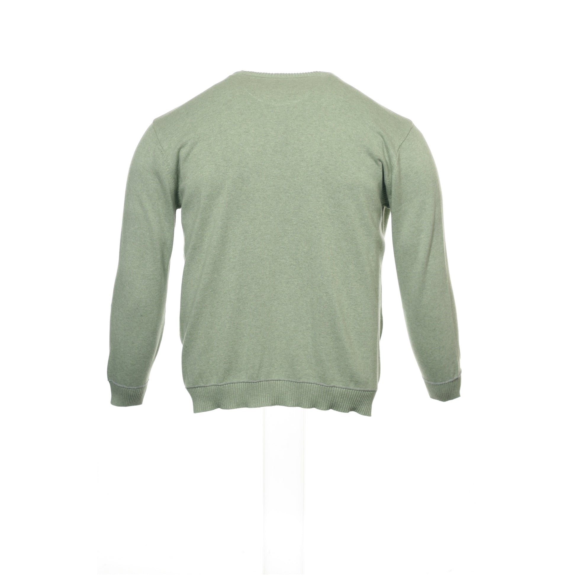 Club Room Mens Gypsy Green Heather Cotton Crewneck Sweater