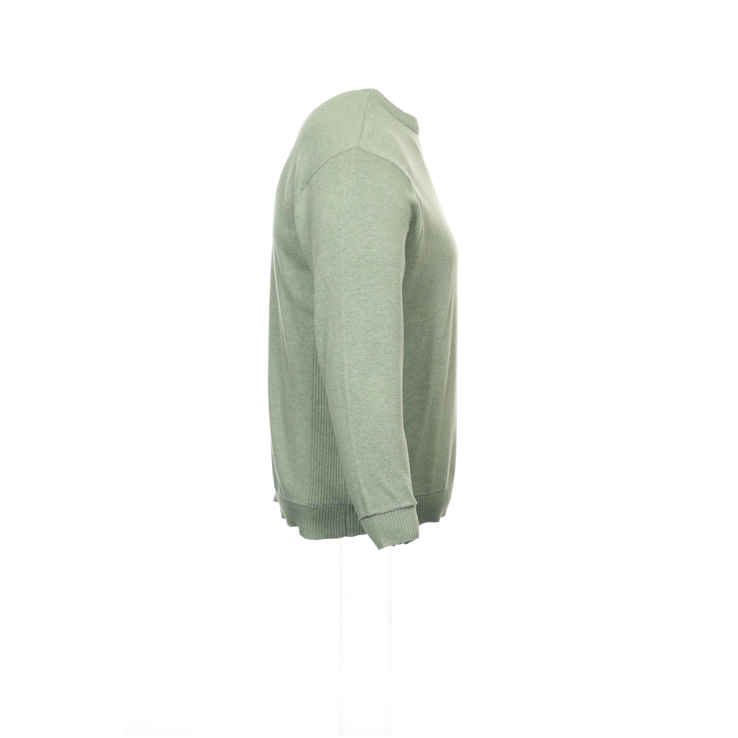 Club Room Mens Gypsy Green Heather Cotton Crewneck Sweater