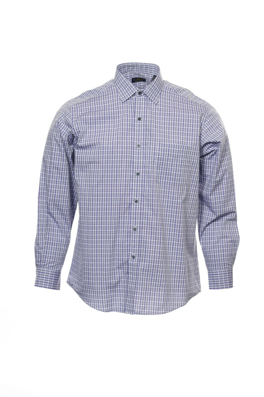 The Estate Dress Shirt Men's Purple Checked Button Down Shirt