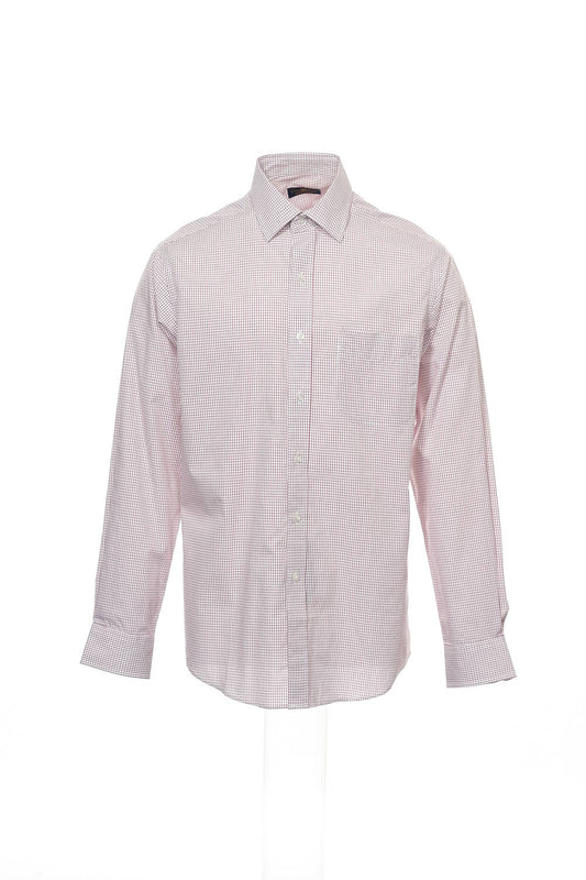 Club Room Men's Red Checked Button Down Shirt