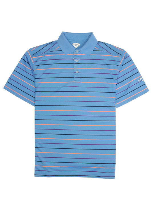 Callaway Golf Mens Riviera Striped Polo Shirt