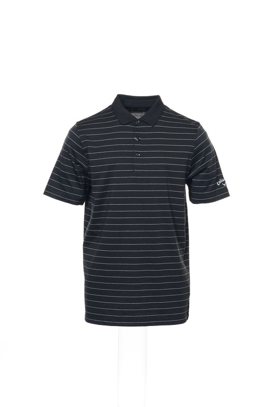 Callaway Golf Men's Black Micro Striped Polo Shirt
